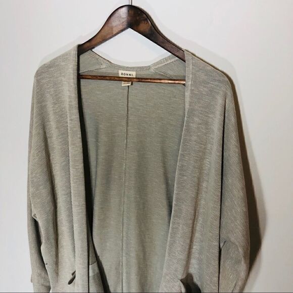 DONNI Ribbed Sweater Coat  - Picture 3 of 7